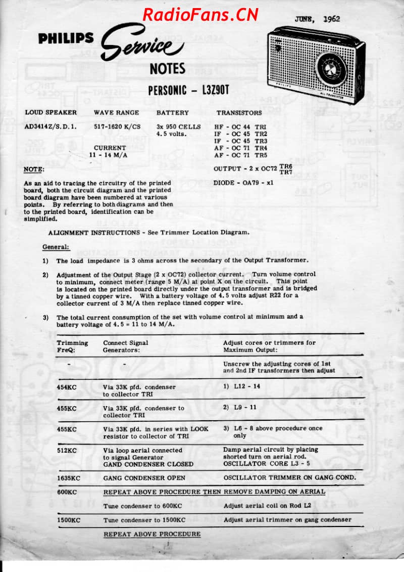 philips-l3z90t-transistor-radio-1962 电路原理图.pdf_第1页