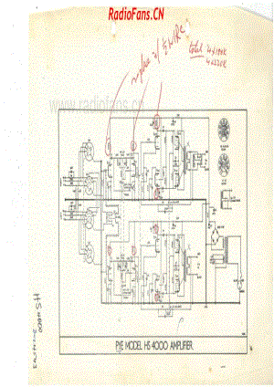 PYE-HS4000-amplifier 电路原理图.pdf