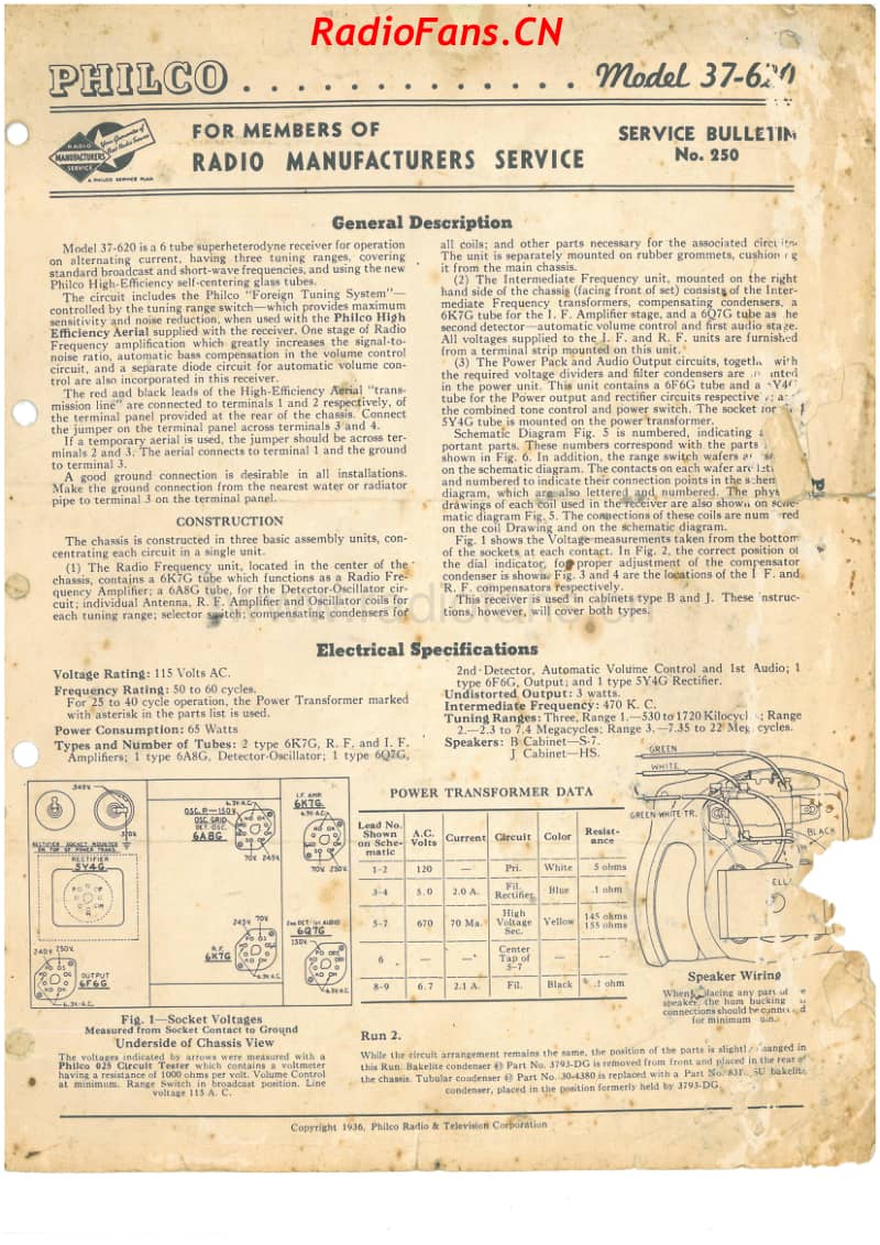Philco-model-37-620-US-6V-AW-AC-1937 电路原理图.pdf_第1页