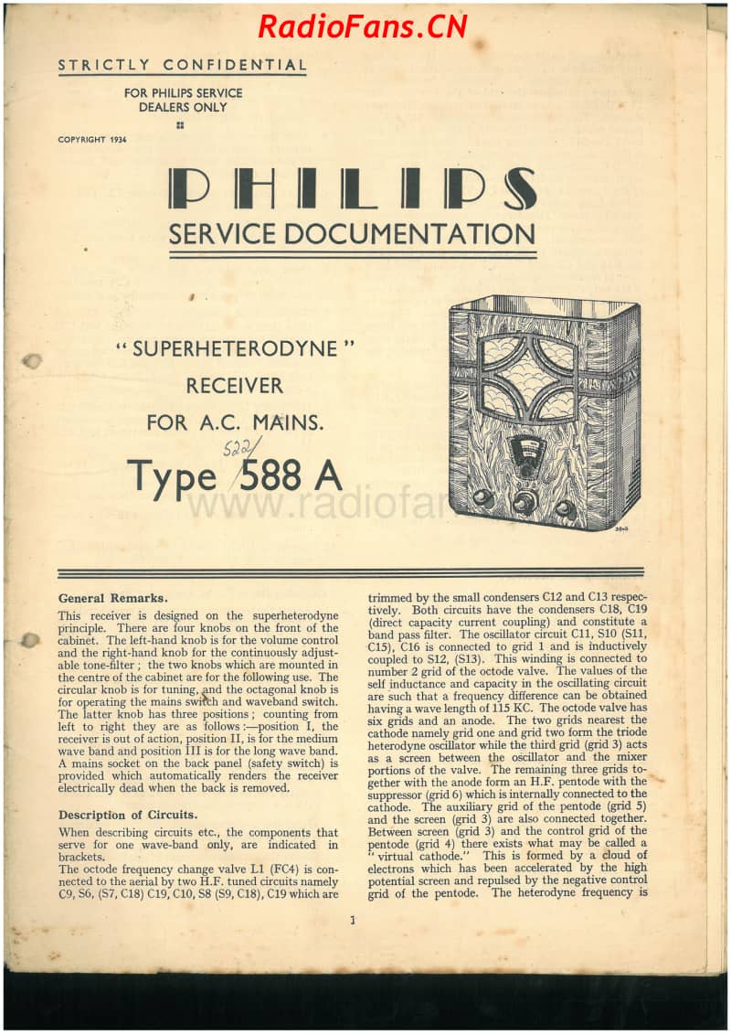 Philips-522-588A-6V-DW-AC-1934-1 电路原理图.pdf_第1页