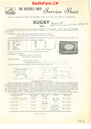 HMV-526D-Rugby-6V-DW-AC-1952 电路原理图.pdf