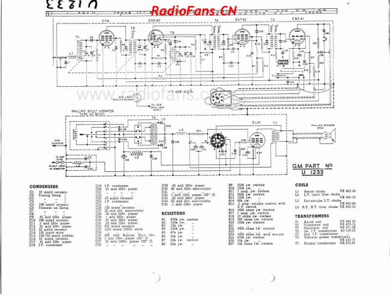 philips-u1233-air-ranger-car-radio 电路原理图.pdf_第1页