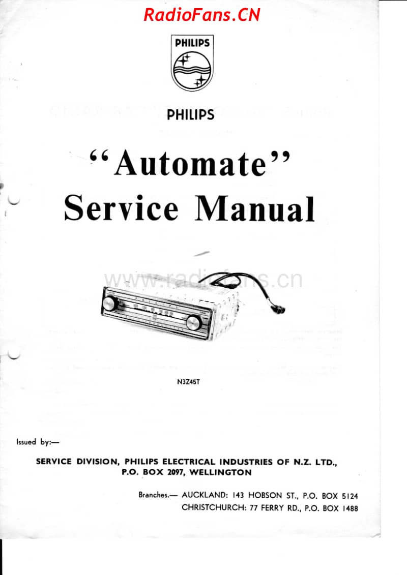 philips-n3z45t-car-radio 电路原理图.pdf_第1页