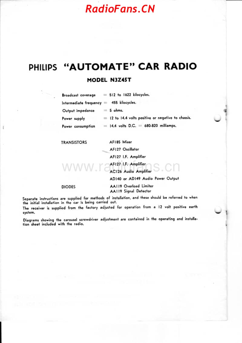 philips-n3z45t-car-radio 电路原理图.pdf_第2页