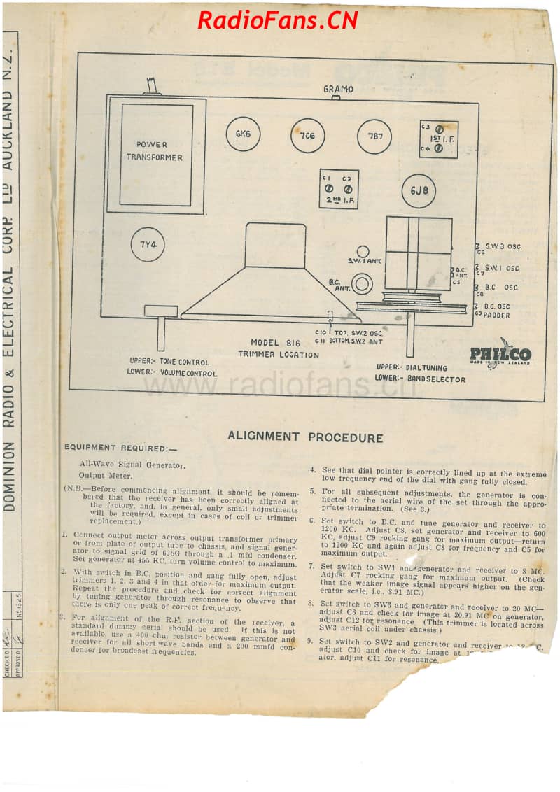 Philco-model-816-5V-AW-AC-1947- 电路原理图.pdf_第2页