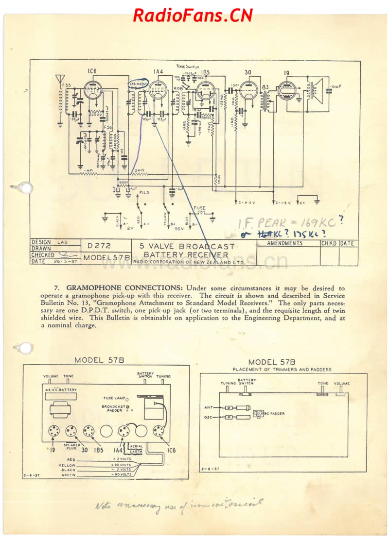 RCNZ-model-57B-5V-BC-Battery-1937 电路原理图.pdf_第3页