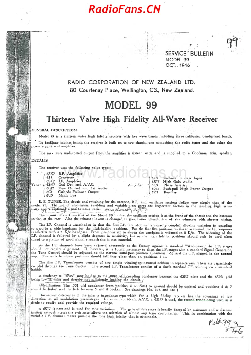 RCNZ-model-99-13V-AW-AC-1946 电路原理图.pdf_第1页