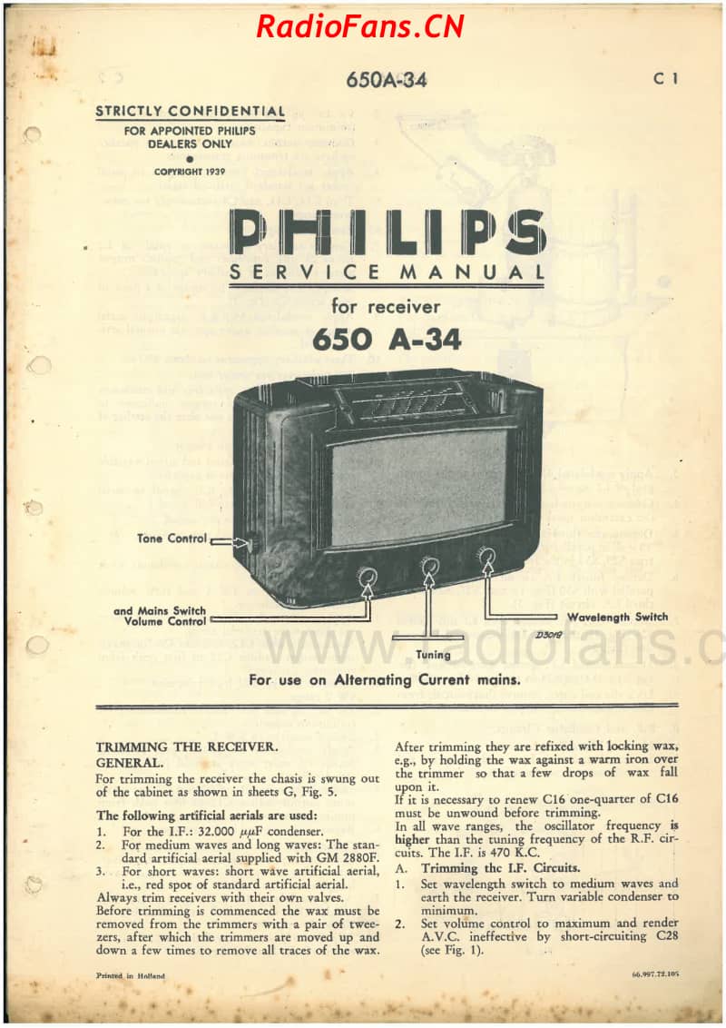 Philips-650A-34-5V-AW-AC-1939 电路原理图.pdf_第1页