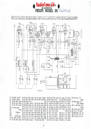 Philips-305-Mullard-647649-6V-AC-19xx 电路原理图.pdf