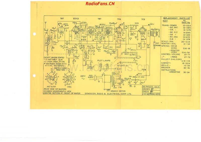 Philco-model-1224-radiogram-6V-DW-AC-1953- 电路原理图.pdf_第2页