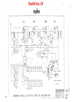 Philco-model-535-push-button-5V-AW-AC-1946- 电路原理图.pdf