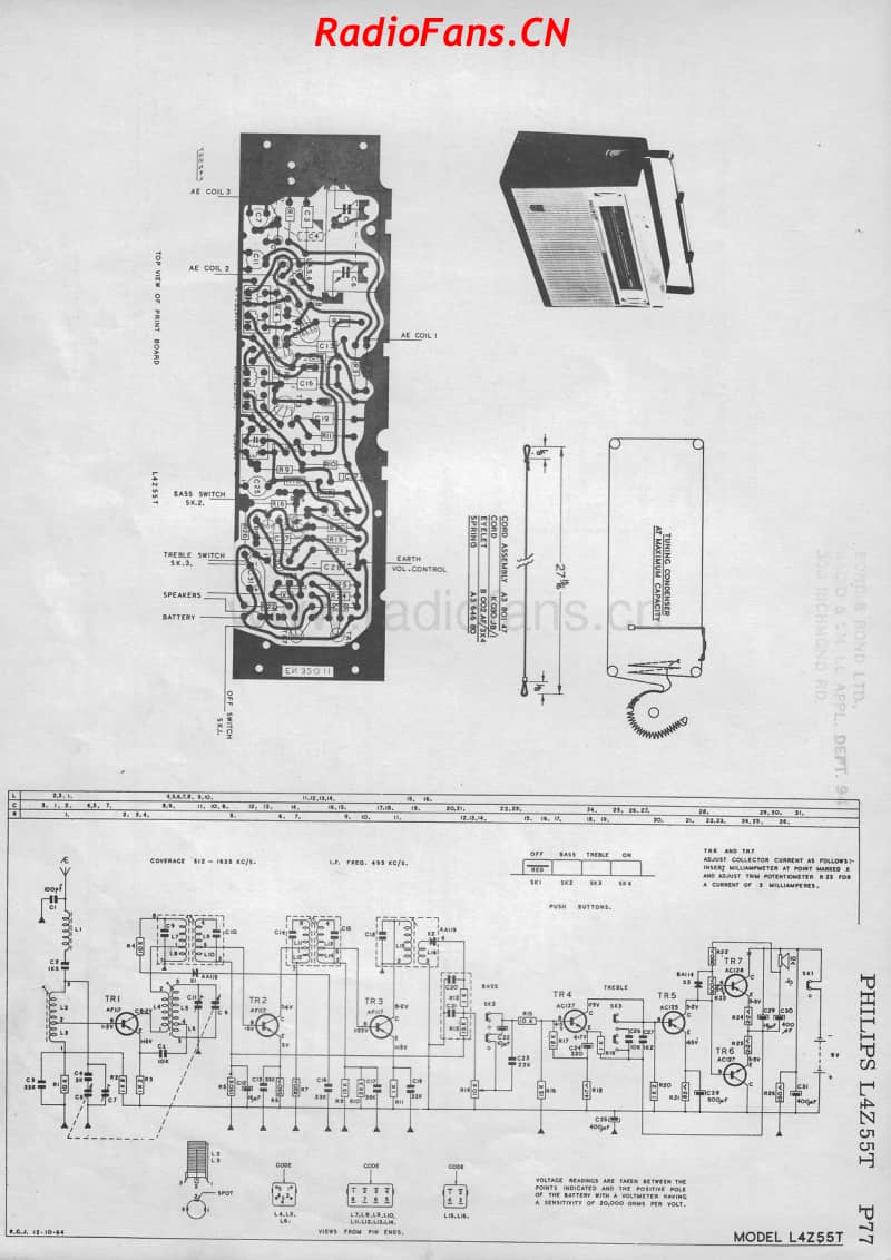 philips-l4z55t-transistor 电路原理图.pdf_第1页