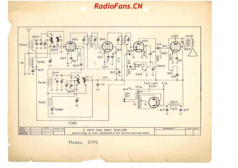 RCNZ-model-27M-5V-DW-AC-1952 电路原理图.pdf_第1页