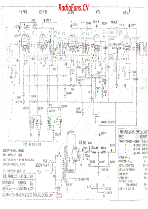 Philco-model-1611-6V-BC-AC-1957 电路原理图.pdf