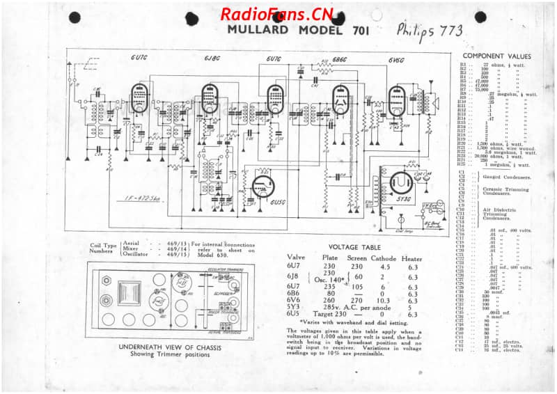 philips-773mullard-701-6v-dw-ac-1942 电路原理图.pdf_第1页
