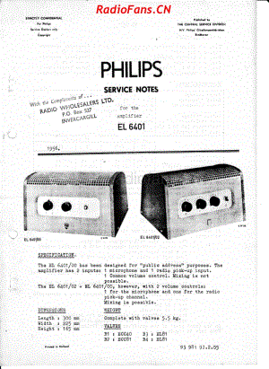 Philips-EL6401-amp 电路原理图.pdf