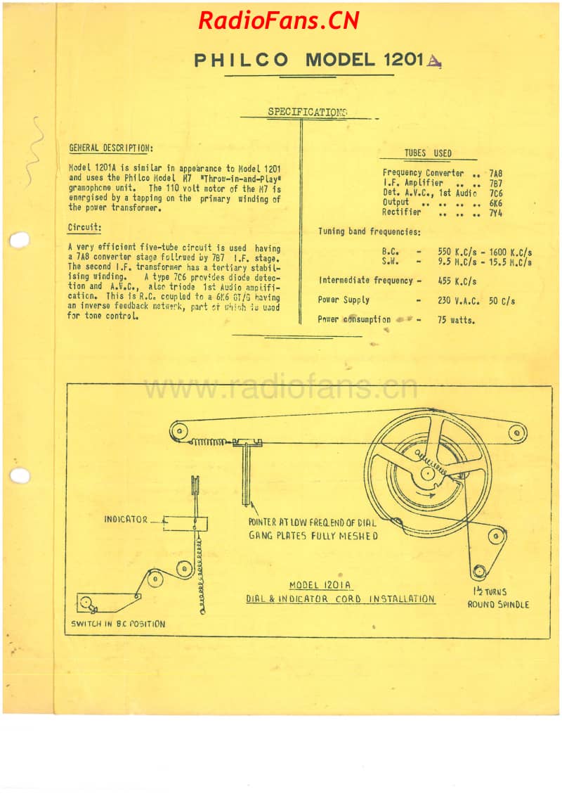 Philco-model-1201A-radiogram-5V-DW-AC-1948- 电路原理图.pdf_第1页