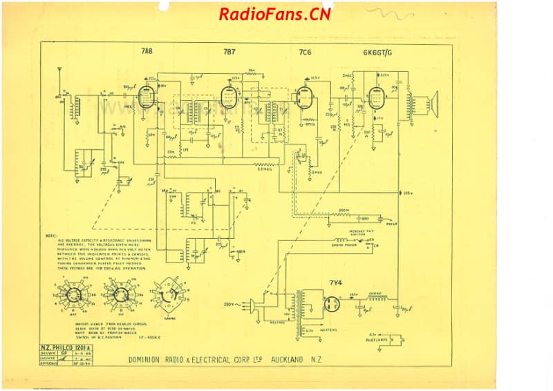 Philco-model-1201A-radiogram-5V-DW-AC-1948- 电路原理图.pdf_第3页