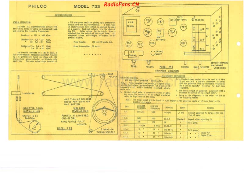 Philco-model-733-6V-AW-AC-1949 电路原理图.pdf_第1页