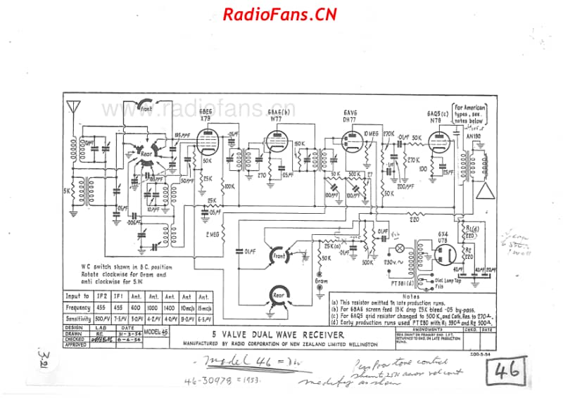 rcnz-model-46-5v-dw-ac-1954 电路原理图.pdf_第1页