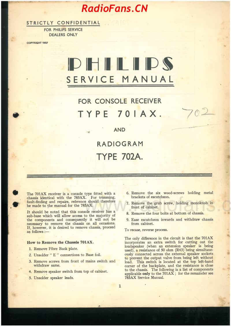 Philips-701AX-Console-702A-Radiogram-1937 电路原理图.pdf_第1页