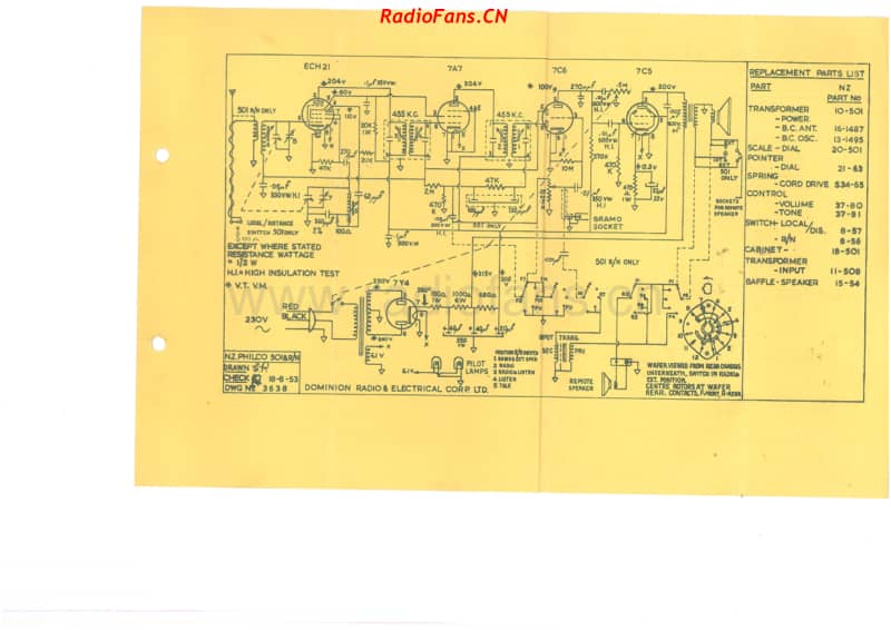 Philco-model-501501RN-5V-BC-AC-1953- 电路原理图.pdf_第2页