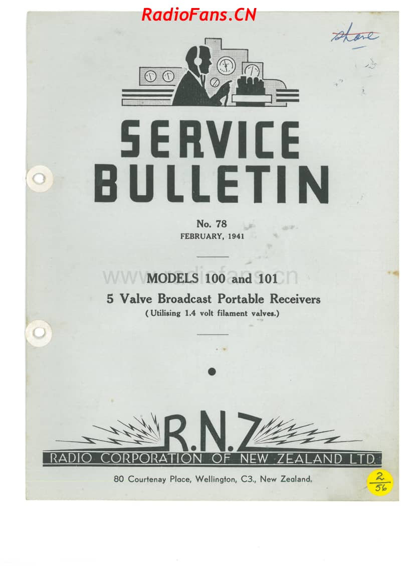 RCNZ-model-100-and-101-5V-BC-Battery-1940-41 电路原理图.pdf_第1页
