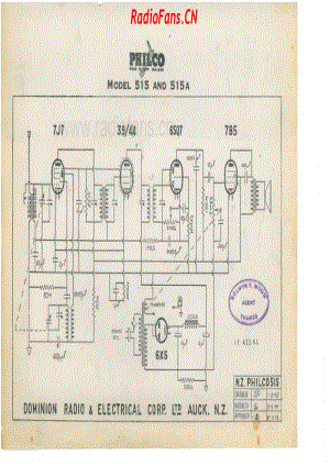 Philco-model-515515A-5V-BC-AC-1945- 电路原理图.pdf