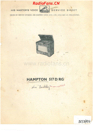 HMV-517DRG-Hampton-radiogram-6V-DW-AC-1951 电路原理图.pdf