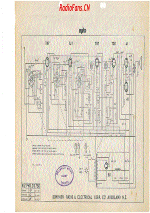 Philco-model-730-7V-AW-AC-1945- 电路原理图.pdf