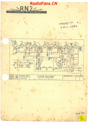RCNZ-model-68V-6V-DW-Battery-1938 电路原理图.pdf