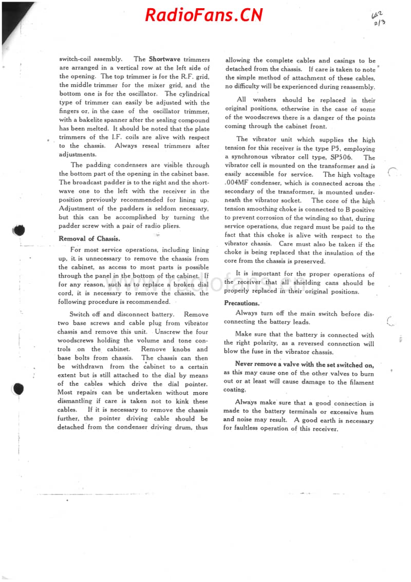 Philips-642-6V-DW-VIB-19xx 电路原理图.pdf_第2页