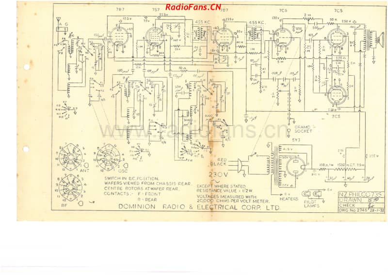 Philco-model-735-7V-AW-AC-1952 电路原理图.pdf_第2页