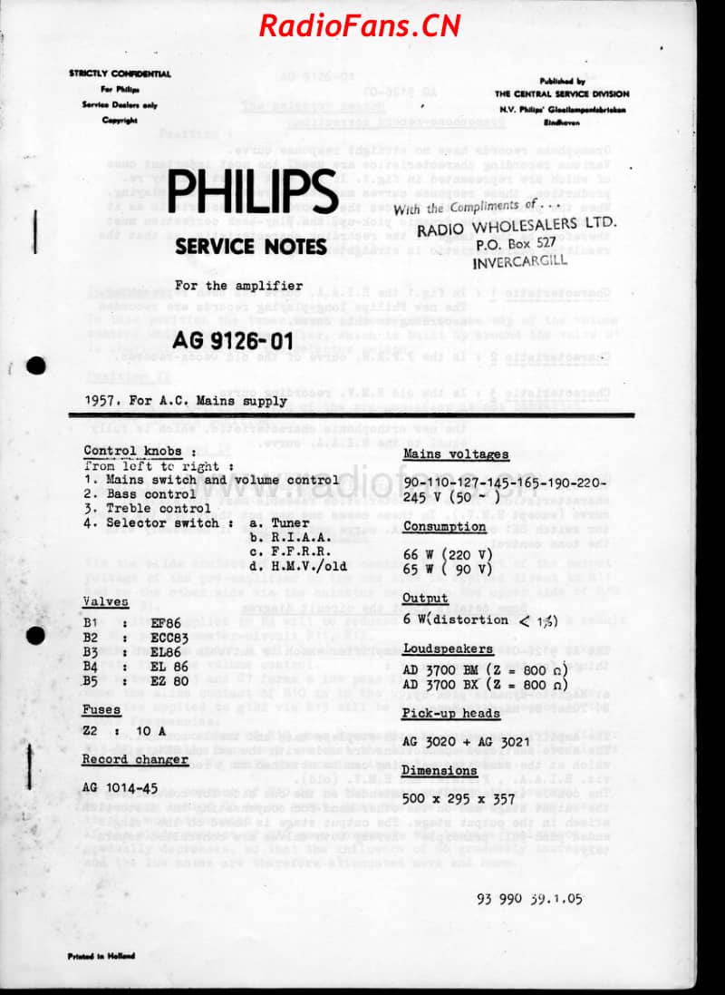 Philips-AG9126-01-amp 电路原理图.pdf_第1页