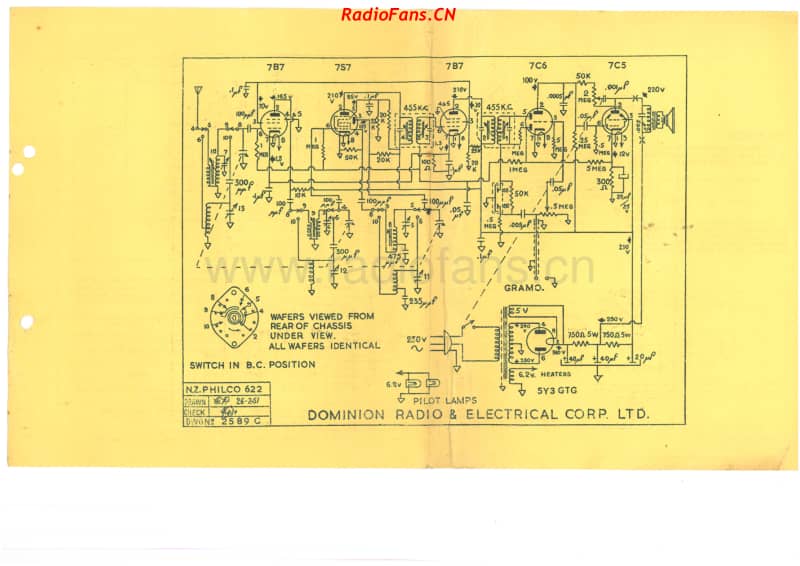 Philco-model-622-6V-DW-AC-1951- 电路原理图.pdf_第2页
