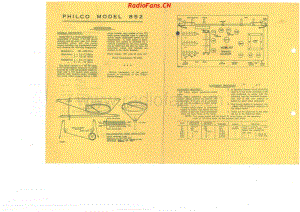 Philco-model-852-radiogram-8V-AW-AC-1953- 电路原理图.pdf