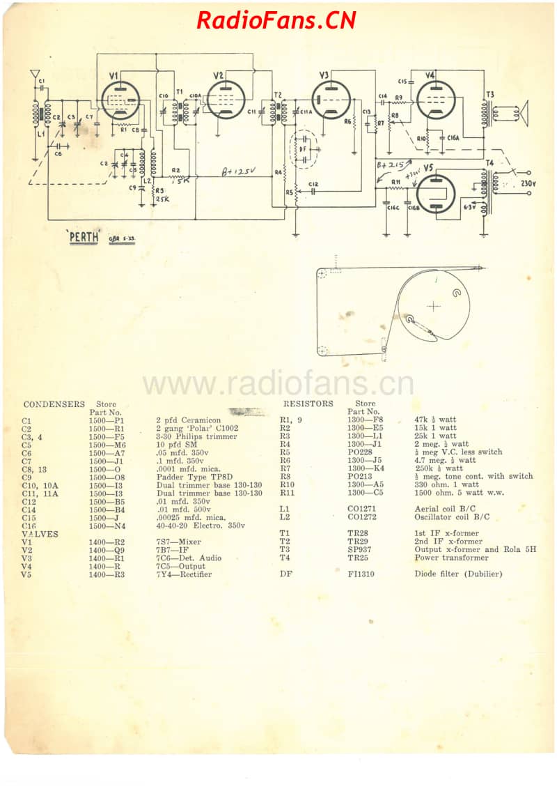 HMV-525A-BC-Perth-5V-BC-AC-1953 电路原理图.pdf_第2页