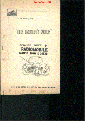 HMV-203XC-203XD-Radiomobile-car-radios 电路原理图.pdf