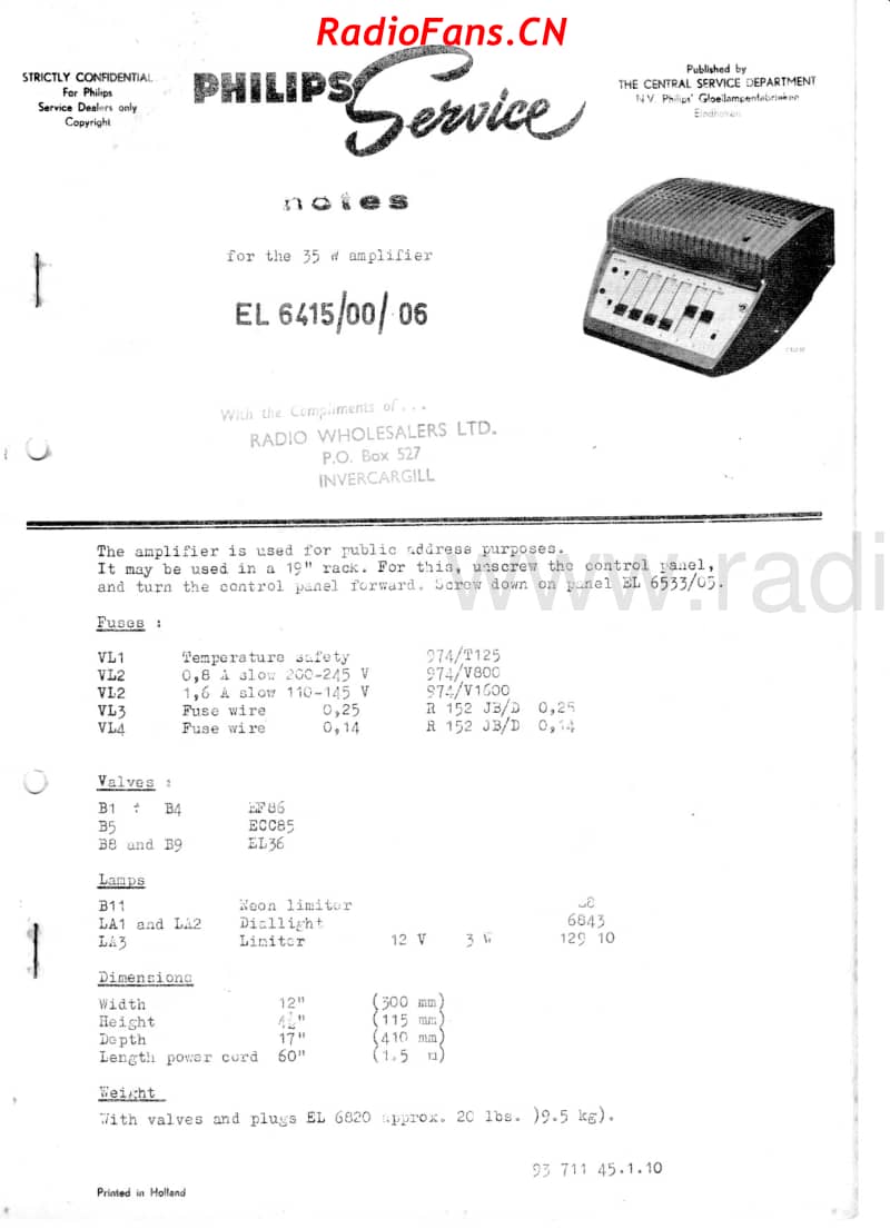 Philips-EL6415-amp 电路原理图.pdf_第2页