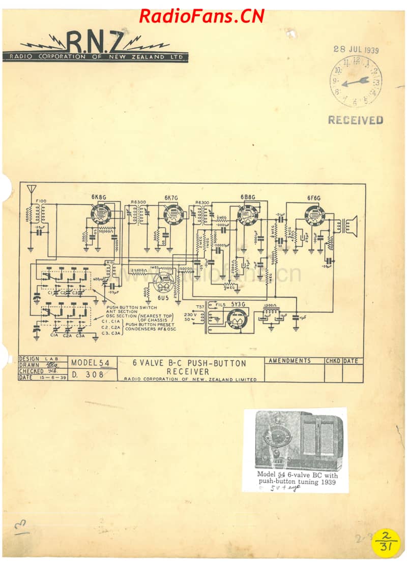 RCNZ-model-54-Push-button-5V-BC-AC-1939 电路原理图.pdf_第1页