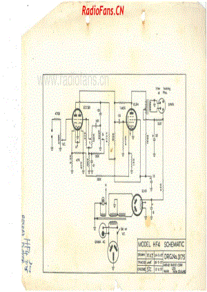 PYE-HF4-record-player-1957 电路原理图.pdf