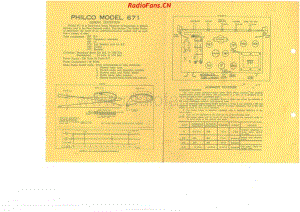Philco-model-671-6V-DW-AC-1953- 电路原理图.pdf