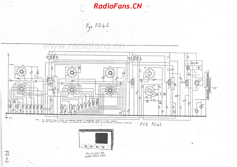 PYE-PZ42-1955 电路原理图.pdf_第1页