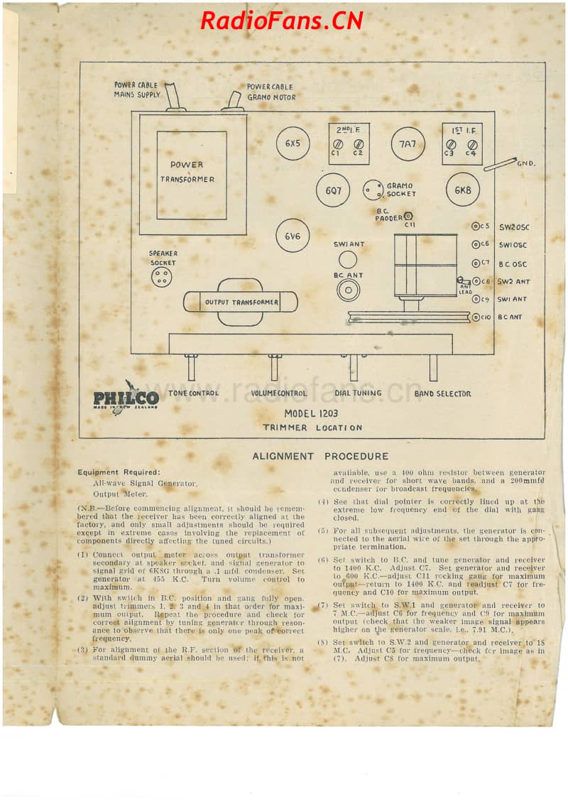 Philco-model-1203-1203A-radiogram-5V-AW-AC-1947- 电路原理图.pdf_第2页