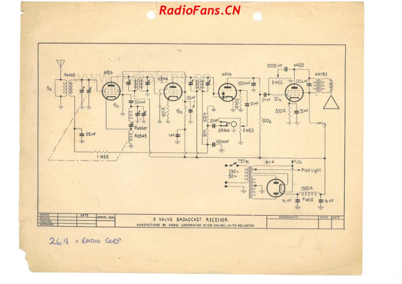 RCNZ-model-26N26P-5V-BC-AC-1954 电路原理图.pdf_第2页