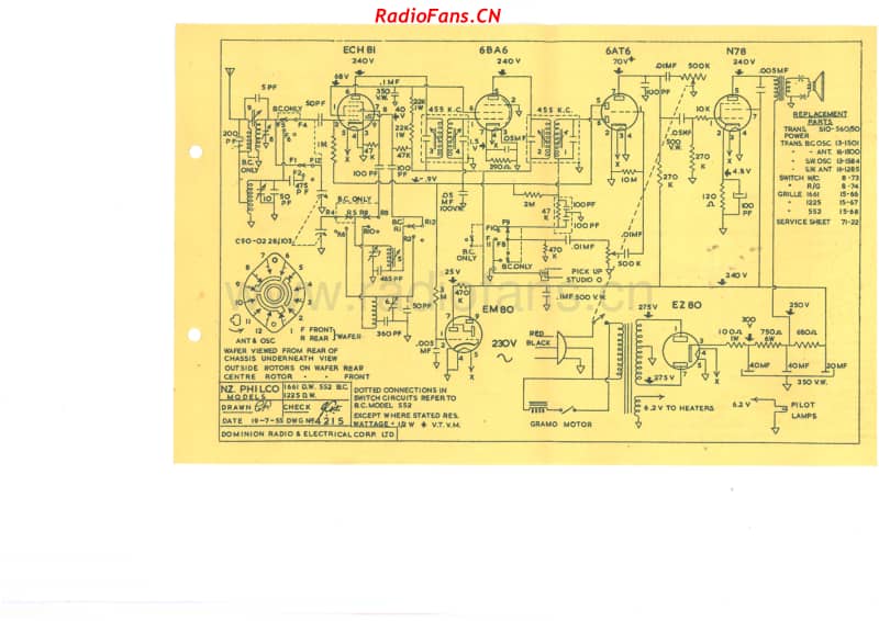 Philco-model-552-1225-1661-6V-DW-AC-1955- 电路原理图.pdf_第2页