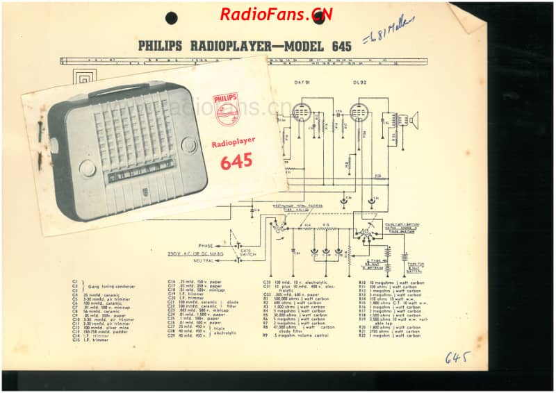 Philips-645-Mullard-681-5V-BC-ACDC-portable-19xx- 电路原理图.pdf_第1页