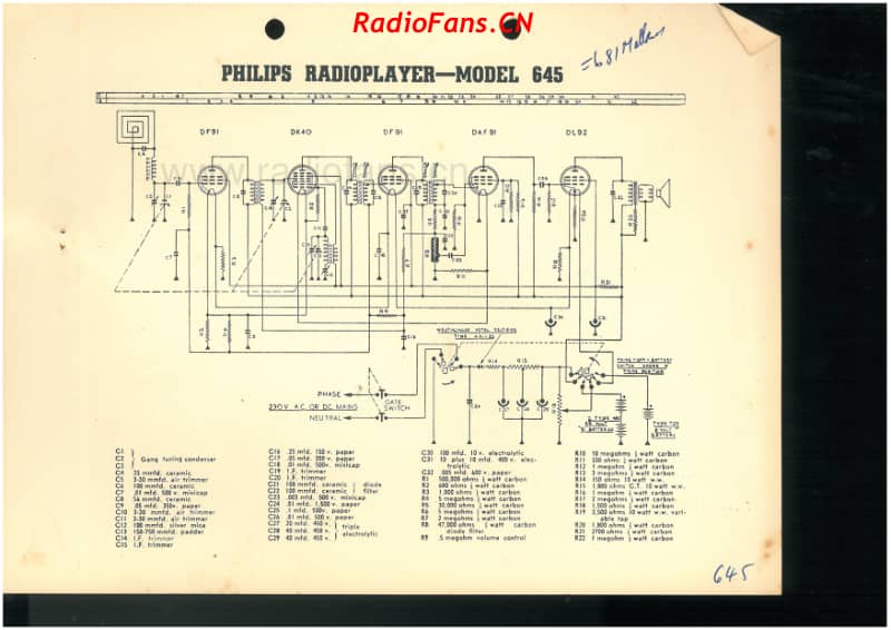 Philips-645-Mullard-681-5V-BC-ACDC-portable-19xx- 电路原理图.pdf_第2页