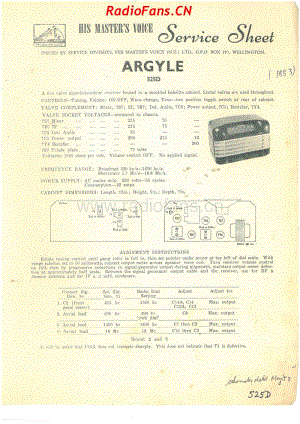 HMV-525D-Argyle-5V-DW-AC-1953 电路原理图.pdf