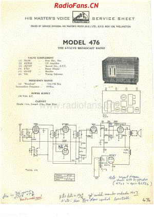 HMV-476-5V-BC-AC-1949 电路原理图.pdf